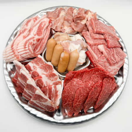 BBQ焼肉盛り合わせ（1人前1380円250ｇ）｜西鎌倉でテイクアウト・デリバリーなら西鎌倉精肉店